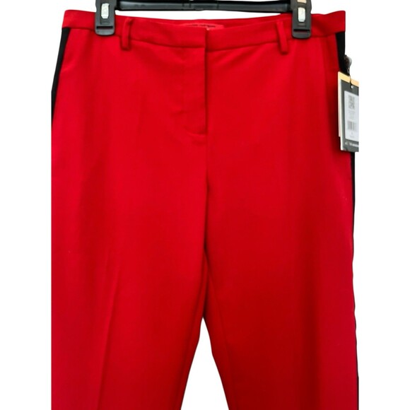 Narciso Rodriguez Crepe Ankle Trousers NWT Bundle 2 pair Sz 8 with Black Stripe - Picture 8 of 16